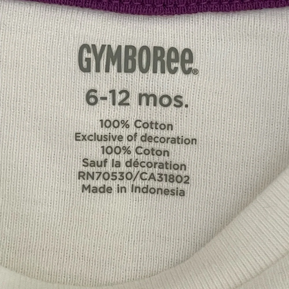 Gymboree Baby Girl Long Sleeve shirt Embroidered size 6-12 Months 100% Cotton